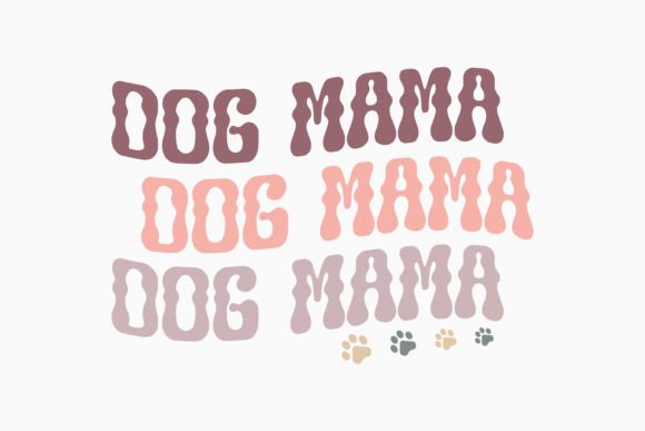 Dog Mama Retro Mothers Day Quote SVG