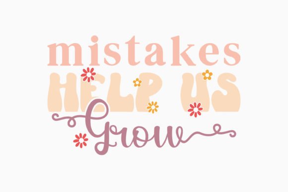 Mistakes Help Us Grow Retro Teacher SVG