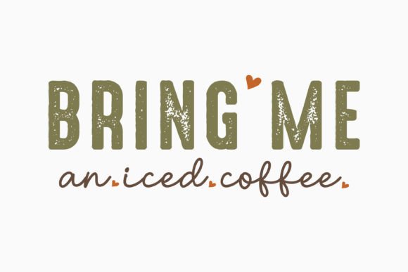 Retro Coffee SVG Bring Me an Iced Coffee