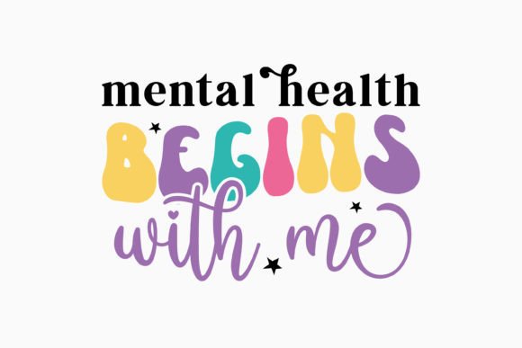 Retro Mental Health SVG Design